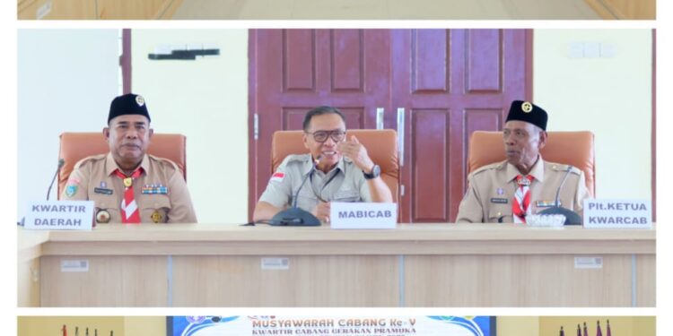 Bupati Ikram Buka Muscab Ke- V Gerakan Pramuka Halteng, Tekankan Peran Pramuka Dalam Pembangunan Daerah