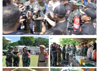 Pangdam XV/Pattimura Pimpin Apel Gelar Pasukan Penanggulangan Bencana di Halteng