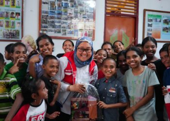 Pertamina Papua-Maluku Berbagi Kebahagiaan dengan 375 Anak Yatim di HUT ke-68 Pertamina