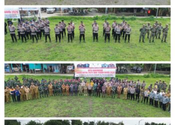 Bupati IMS Irup Apel Gabungan Siaga Nataru di Weda Tengah