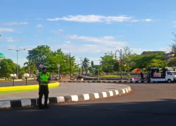 Satgas Kamseltibcar Lantas Operasi Lilin Kie Raha 2025 Jaga Kelancaran Lalin dan Keamanan Nataru di Sofifi