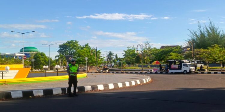 Satgas Kamseltibcar Lantas Operasi Lilin Kie Raha 2025 Jaga Kelancaran Lalin dan Keamanan Nataru di Sofifi