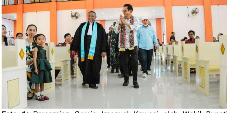 Peresmian Kompleks Gereja GPM Kawasi oleh Wabup Halsel Perkuat Harmoni Kehidupan Berjemaat