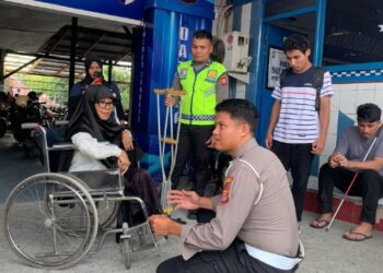Respon Cepat dan Humanis, Aksi Satlantas Polres Ternate Sasar Penyandang Disabilitas