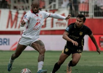 Borneo FC Keok di Stadion Gelora Kie Raha