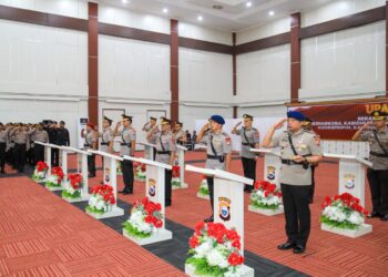 Kapolda Malut Pimpin Sertijab dan Pelantikan Sejumlah PJU