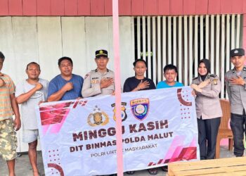 Gelar Minggu Kasih, Ditbinmas Polda Malut Sambangi Sopir Truk Lintas di Galala