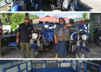 Indomarco Tambah Bantuan CSR Tiga Unit Roda Tiga untuk DLH Halteng