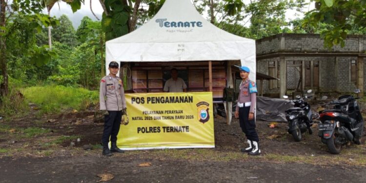 Polres Ternate Perketat Pengamanan Arus Balik Nataru di Sejumlah Titik Wisata