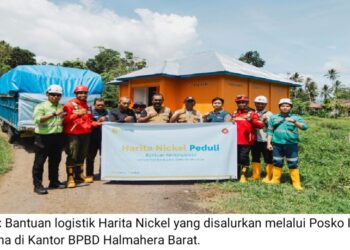 Banjir Halbar, Harita Nickel Kirim Bantuan Logistik serta Terjunkan Emergency Response Team