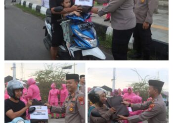 Indahnya Ramadhan, Polres Halteng dan Bhayangkari Berbagi Takjil kepada Masyarakat