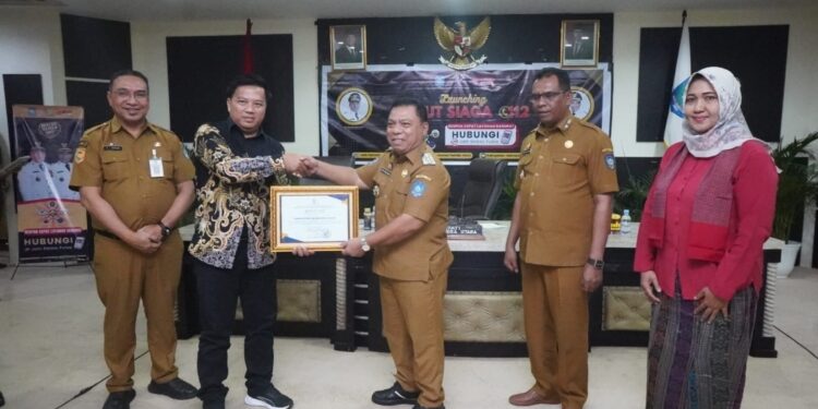 Bupati Launching Halut Siaga 112, Akses 24 Jam Secara Gratis