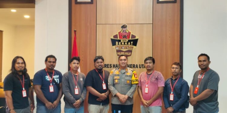 Kapolres dan PWI Halut Komitmen Perkuat Sinergitas dan Kemitraan