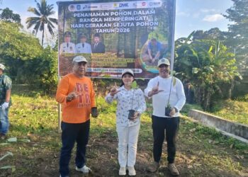 400 Bibit dari NHM Warnai Peringatan Hari Gerakan Sejuta Pohon 2026 di Halut